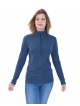 T SHIRT MERINOS 1/2 ZIP