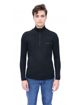 T SHIRT MERINOS 1/2 ZIP