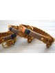 COLLIER EN CUIR TRESSE "REVE EN COULEUR"