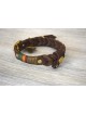 COLLIER EN CUIR TRESSE "REVE EN COULEUR"