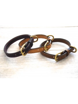 COLLIER EN CUIR POUR PETIT CHIEN