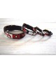COLLIER EN CUIR & PERLES MASSAI