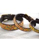 COLLIER EN CUIR & PERLES MASSAI